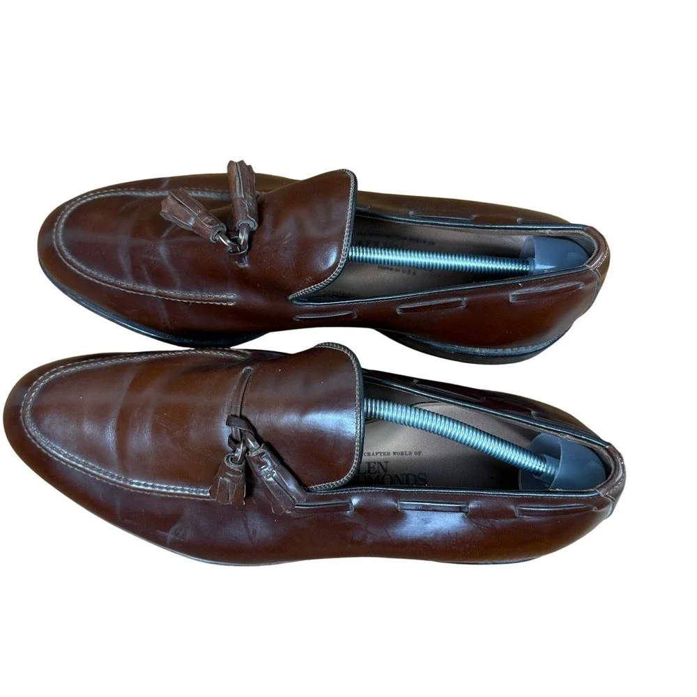 Allen Edmonds Tassel Loafers Mens 11.5 Brown Leather Dress Shoes 8753